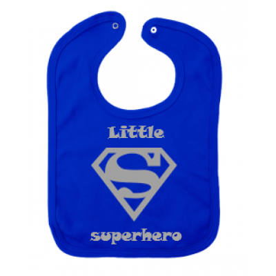 Slabbetje druknoopje "Little superhero" Slabbetje druknoopje "Little superhero"